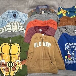 Old Navy Kids Tan Zip-Up Hoodie Jacket